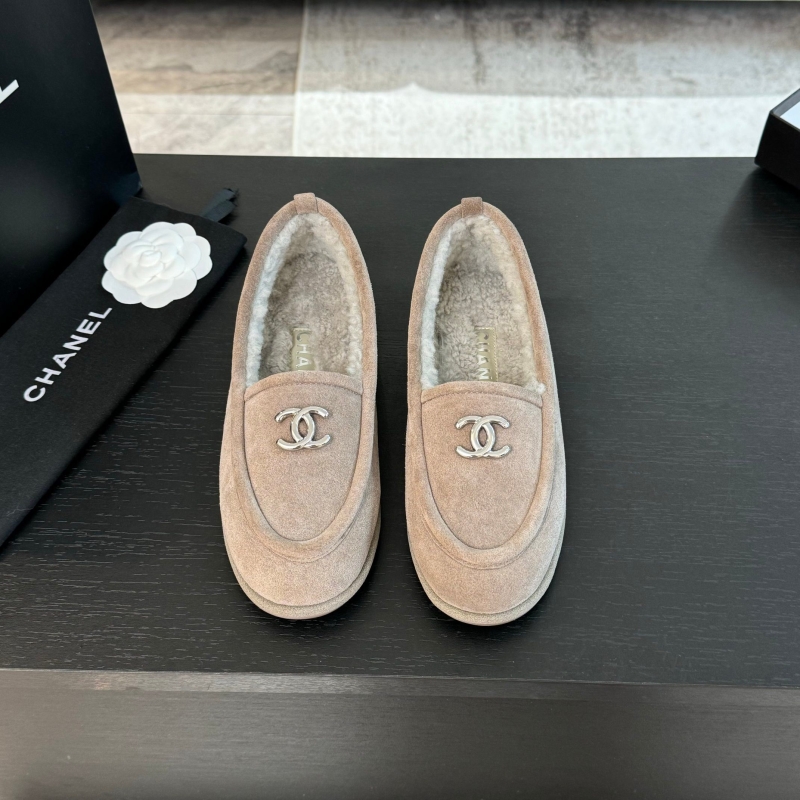 Ch*el leather shoes